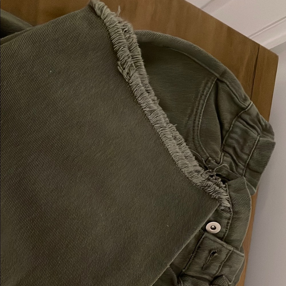 Green Drawstring Pants - Picture 2 of 2
